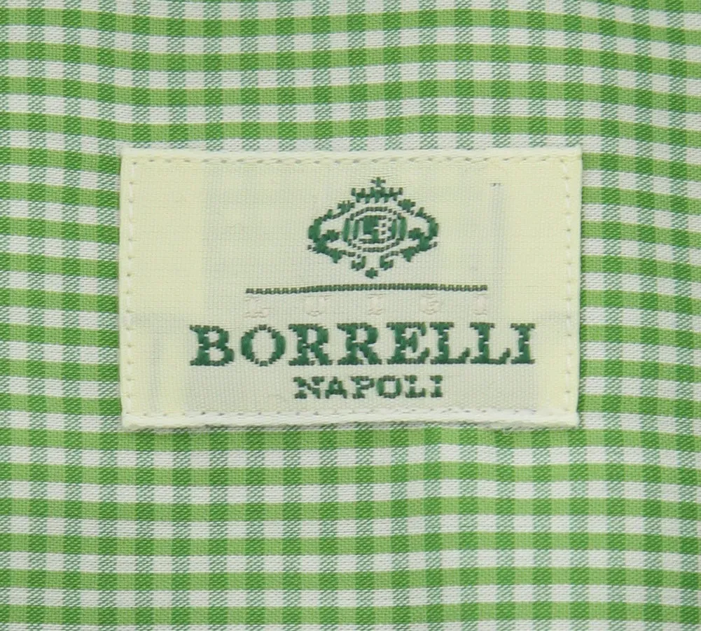 Luigi Borrelli Green Shirt - Extra Slim - 15.5 US / 39 EU