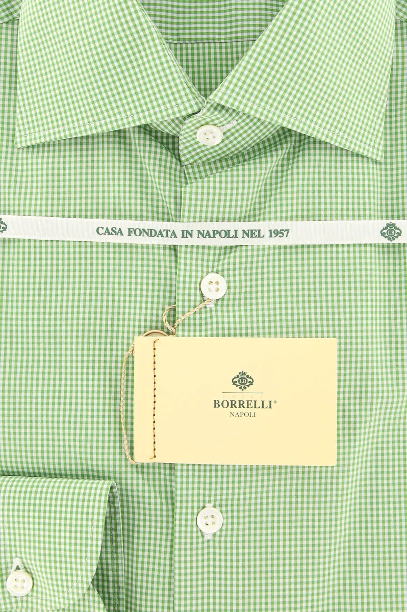 Luigi Borrelli Green Shirt - Extra Slim - 15.5 US / 39 EU