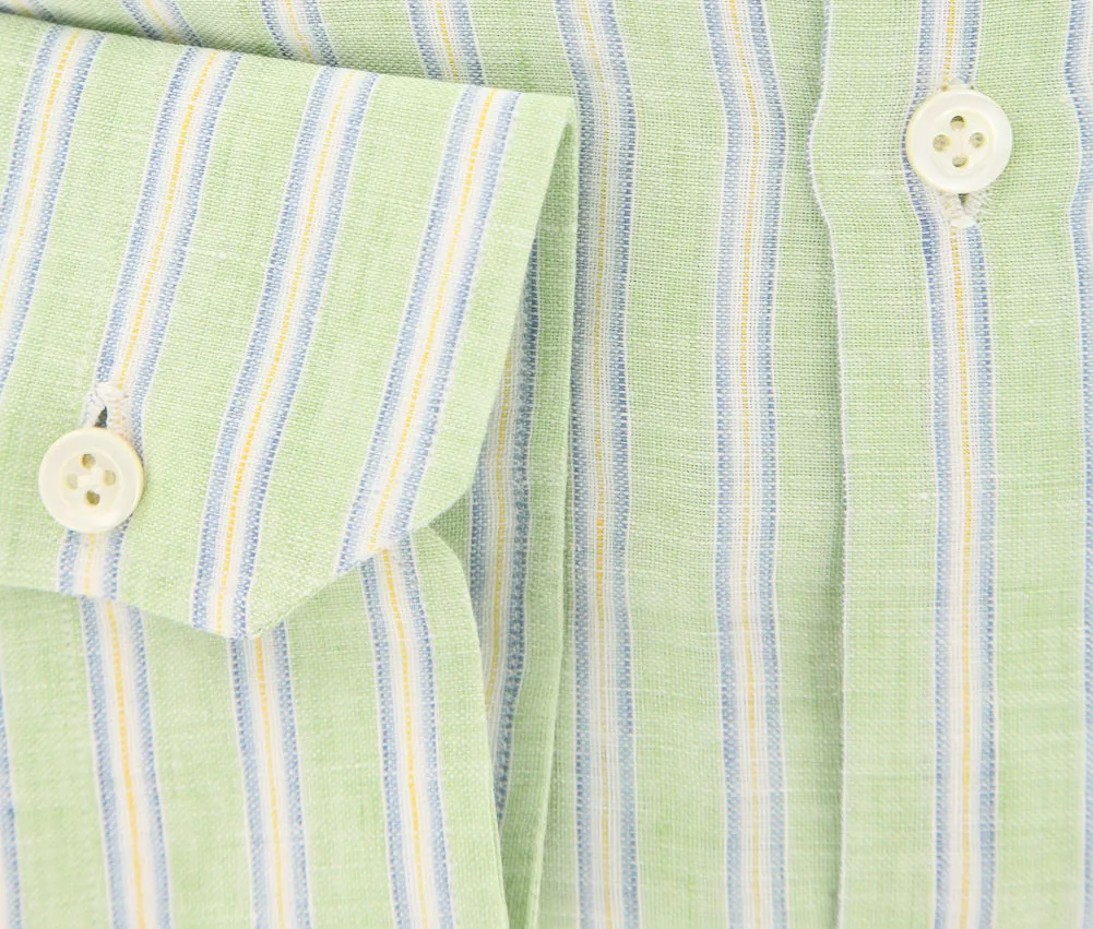 Luigi Borrelli Green Shirt - Extra Slim