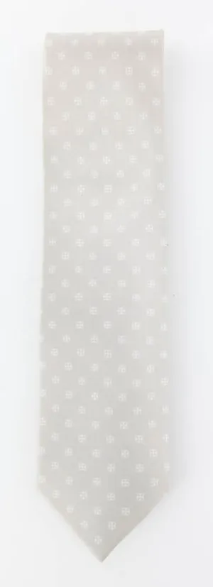 Luigi Borrelli Light Gray Silk Tie