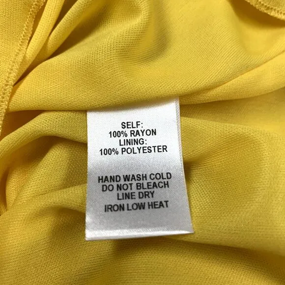 Lulu's yellow and white striped long-sleeve casual dress size S