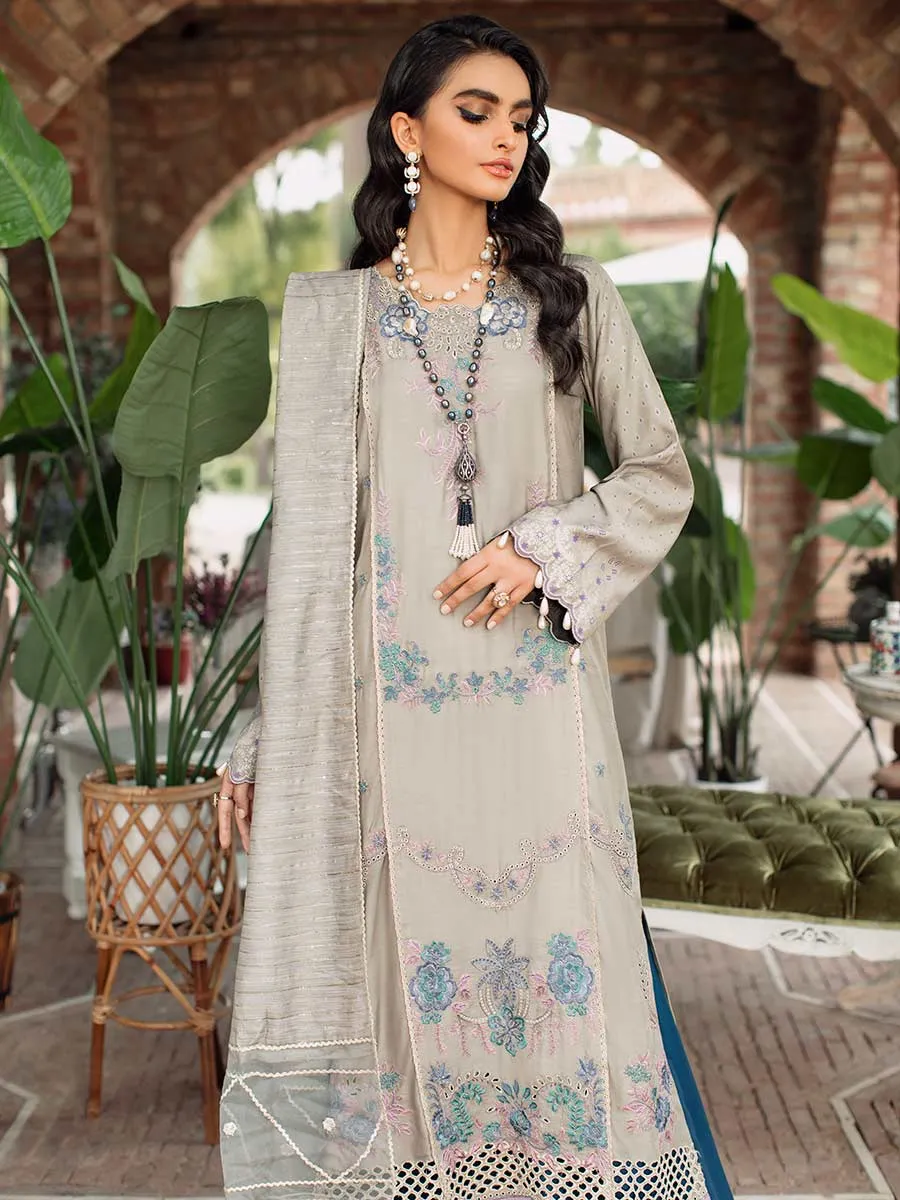 Luxury Edit Winter '22 D#3B | RajBari Fall/Winter Unstitched Luxury Collection 2022 | Unstitched Embroidered Chikankari Suits
