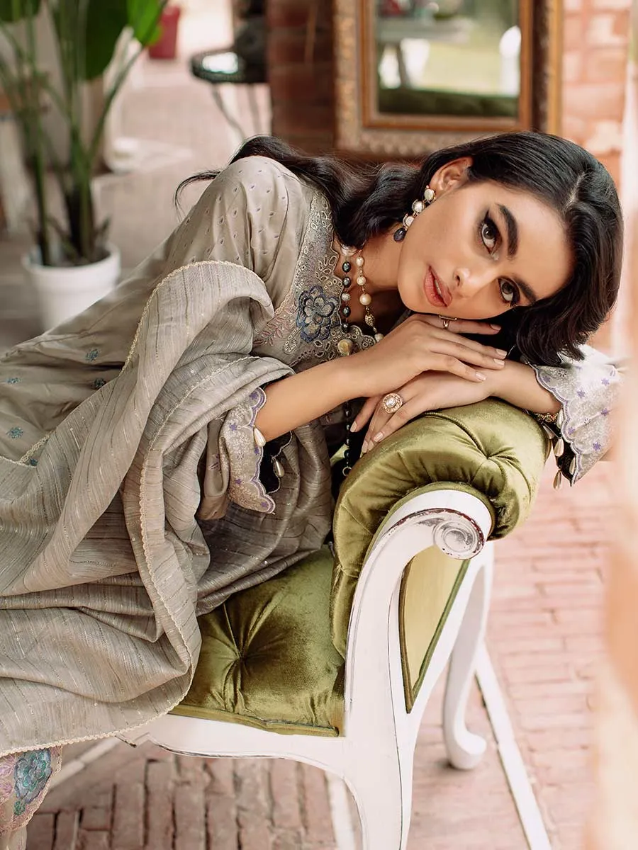 Luxury Edit Winter '22 D#3B | RajBari Fall/Winter Unstitched Luxury Collection 2022 | Unstitched Embroidered Chikankari Suits