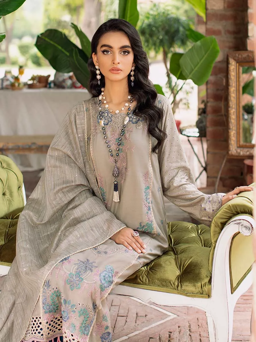 Luxury Edit Winter '22 D#3B | RajBari Fall/Winter Unstitched Luxury Collection 2022 | Unstitched Embroidered Chikankari Suits
