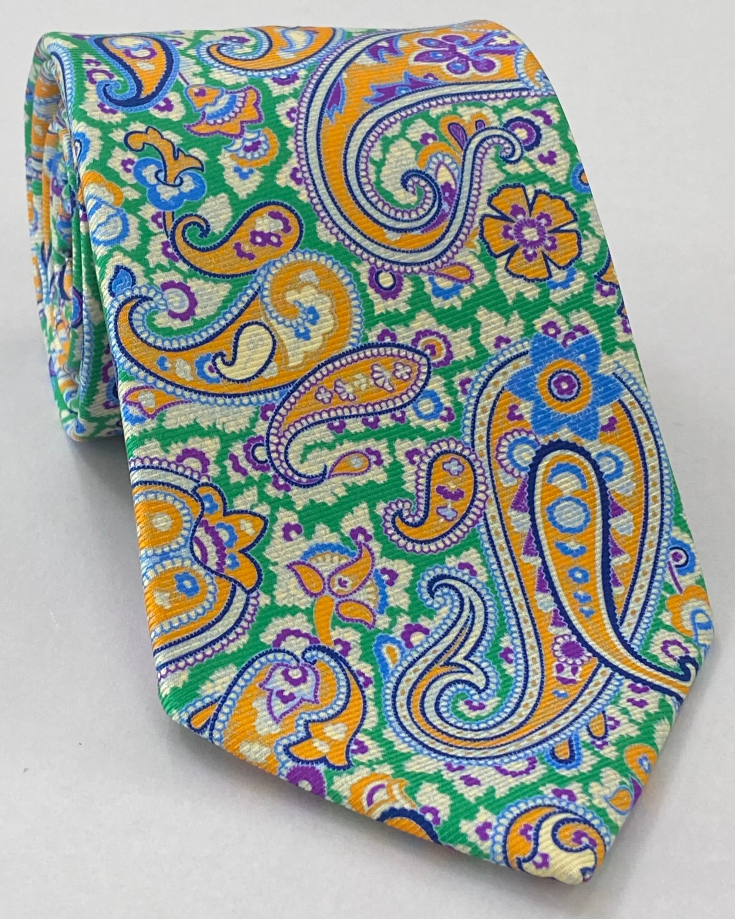 Macclesfield Modern Madder Printed Silk Tie MMPT-105