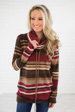 Make An Entrance ~ Maroon & Brown
