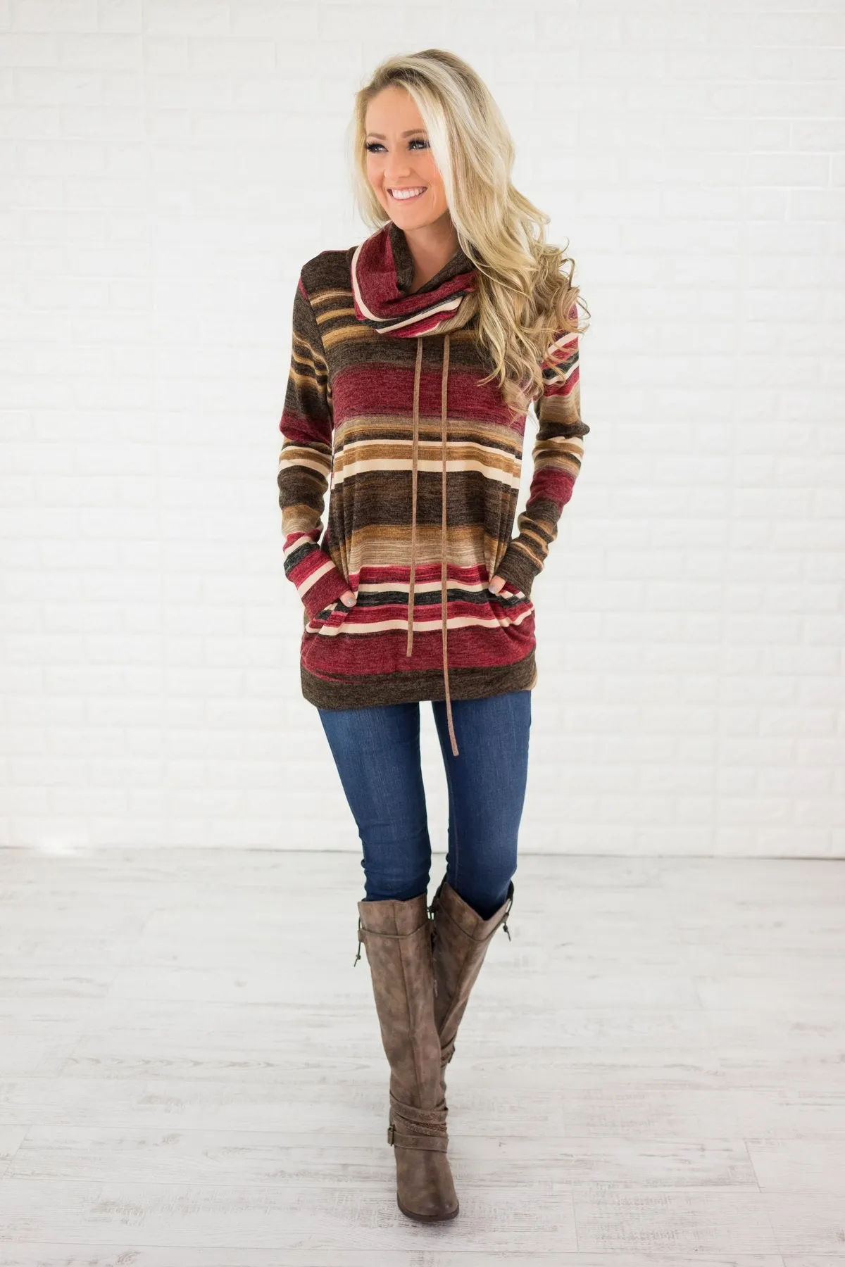 Make An Entrance ~ Maroon & Brown