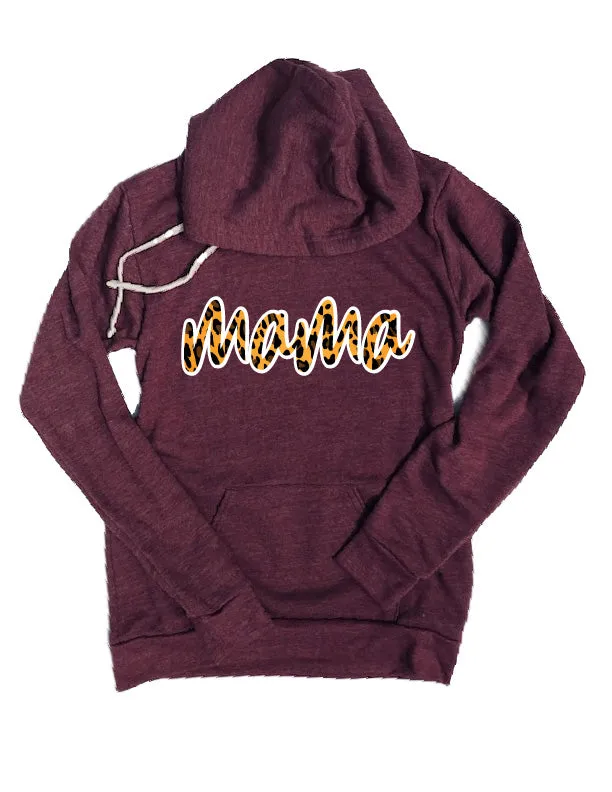 Mama Leopard Hoodie | Mom Sweatshirt | Unisex Triblend Hoodie