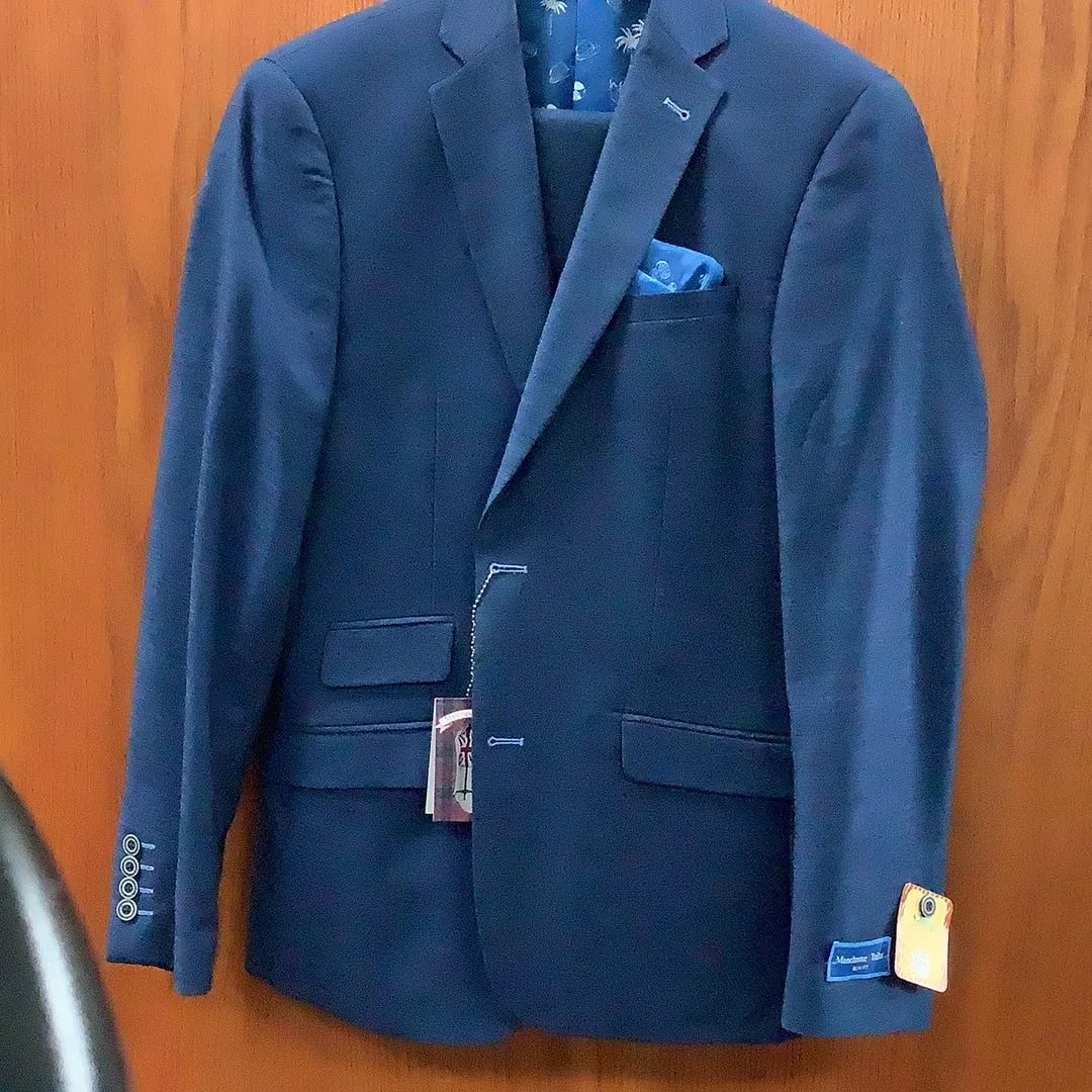 Manchester Tailor Slim Fit Suit Blue