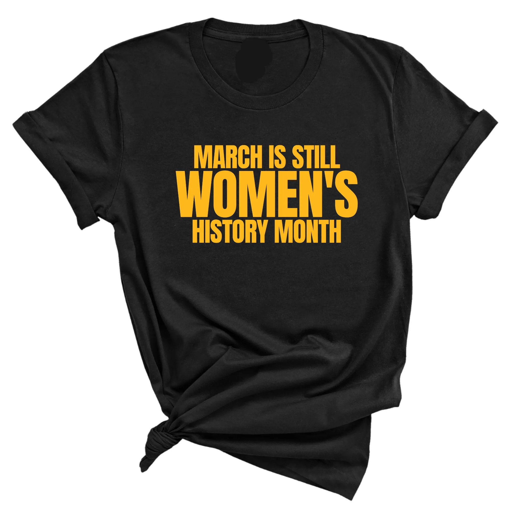 March is still Women's History Month Unisex TEE (NEW COLORWAYS)