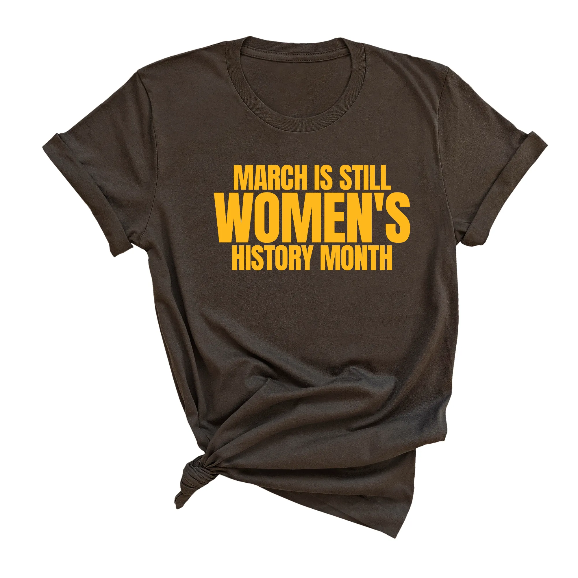 March is still Women's History Month Unisex TEE (NEW COLORWAYS)