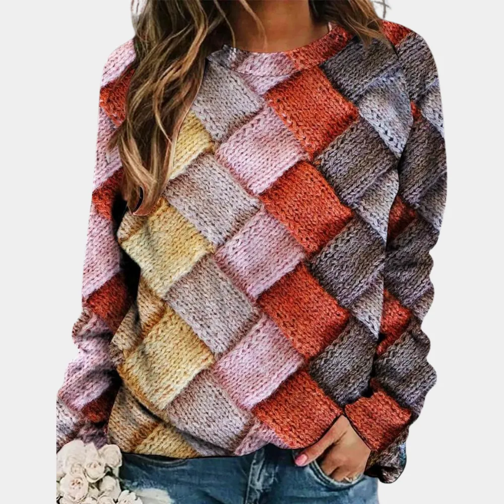 Marina® | Colorful sweater with a pattern