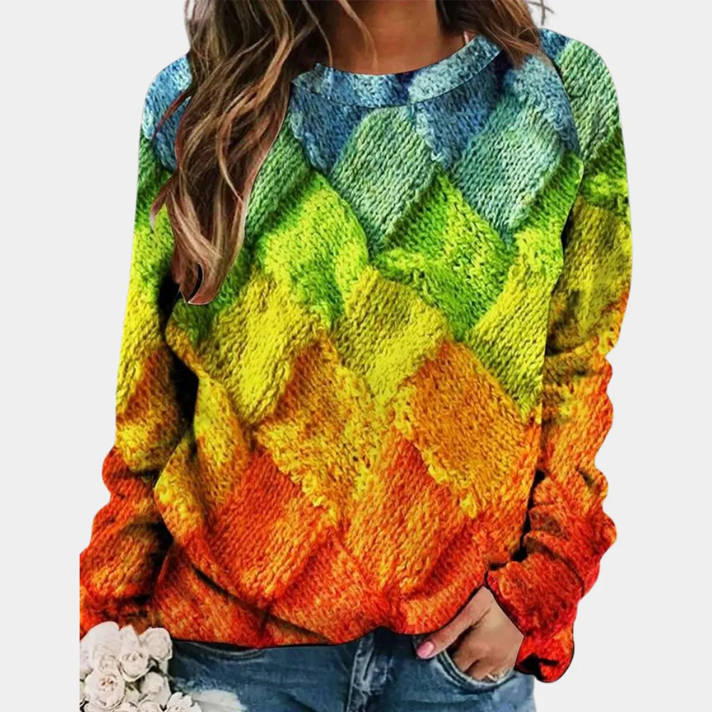 Marina® | Colorful sweater with a pattern