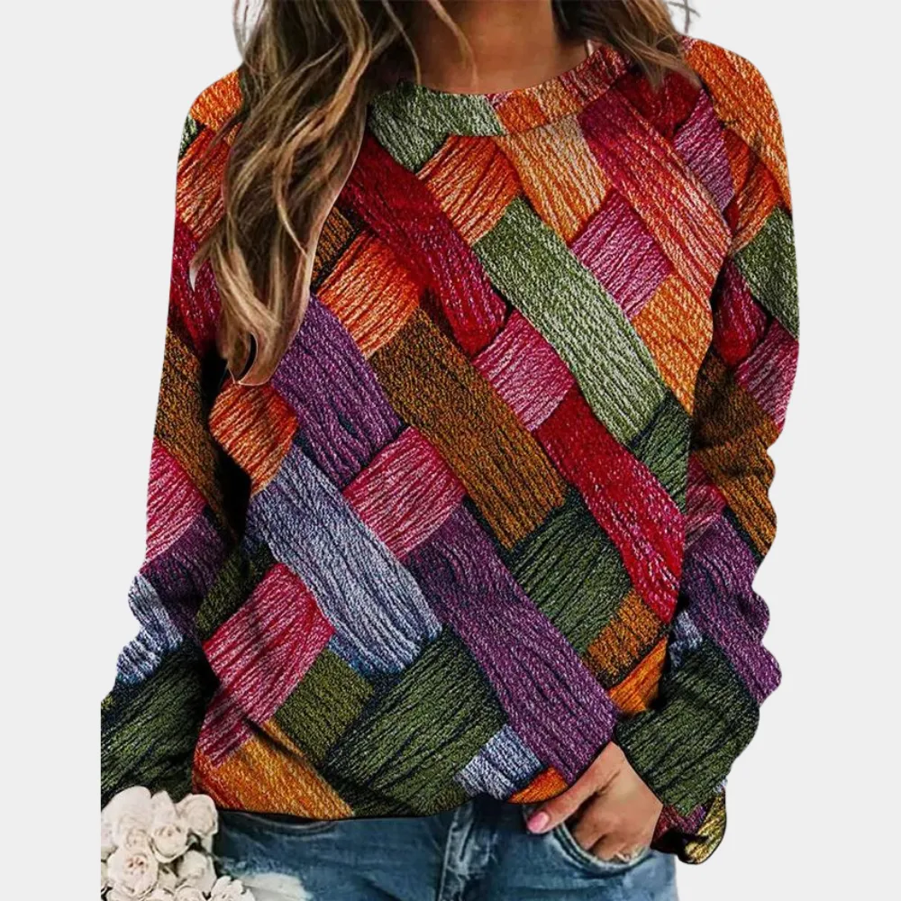 Marina® | Colorful sweater with a pattern
