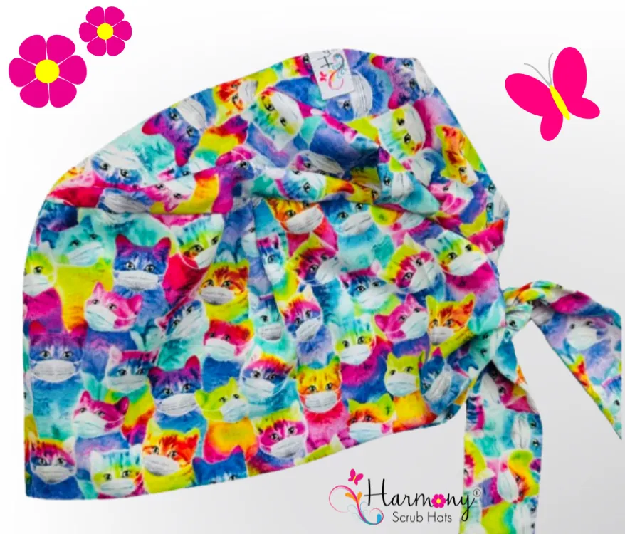 Masked Kitties Florence™ Scrub Hat