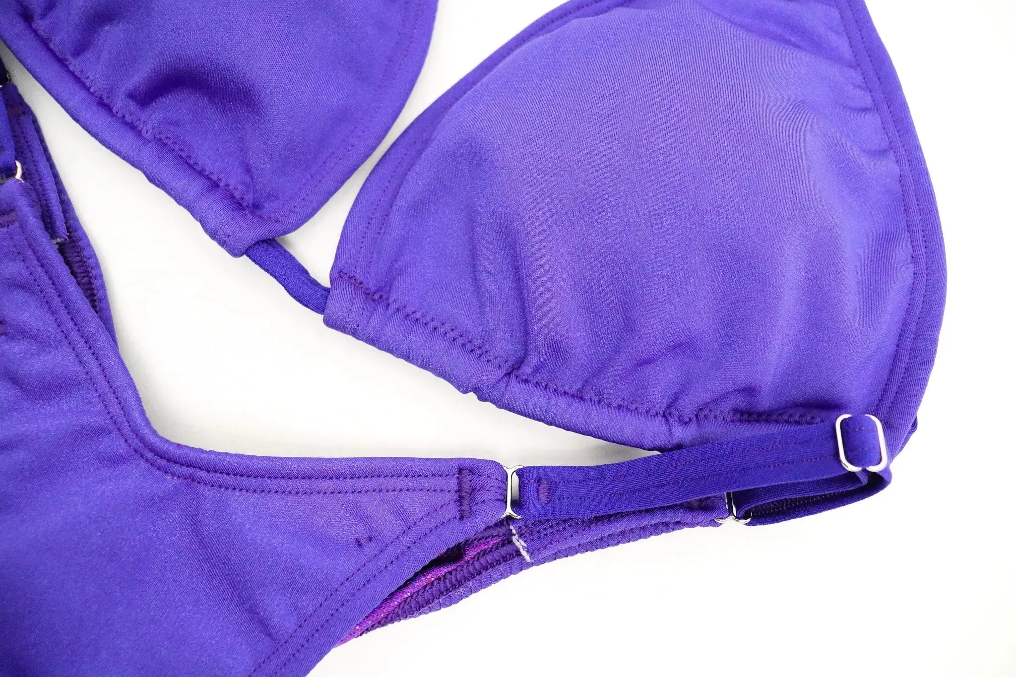 Matte Purple Fit Model Competition Suit