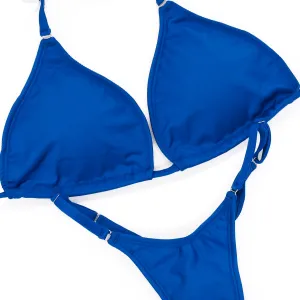 Matte Royal Blue Fit Model Competition Suit