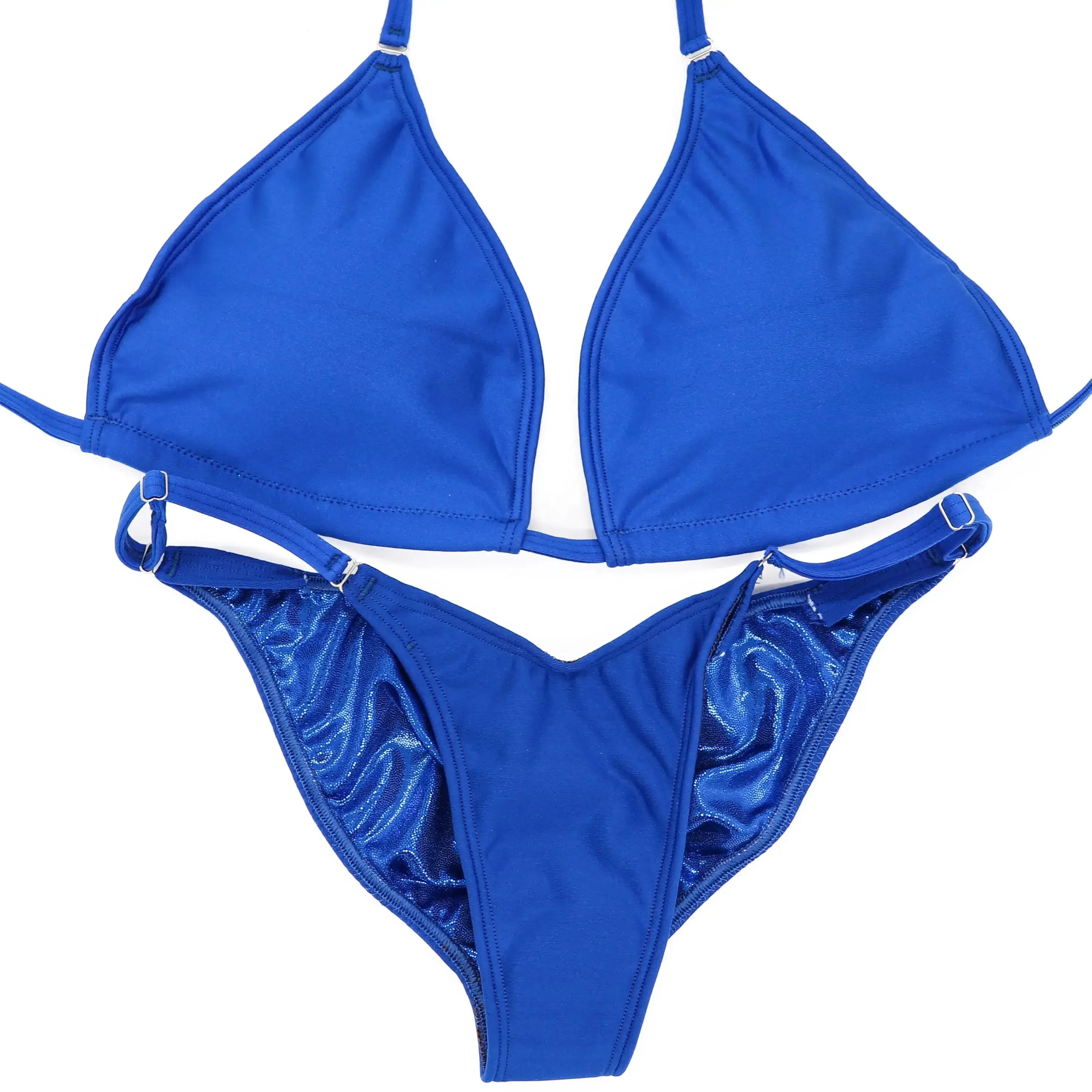 Matte Royal Blue Fit Model Competition Suit