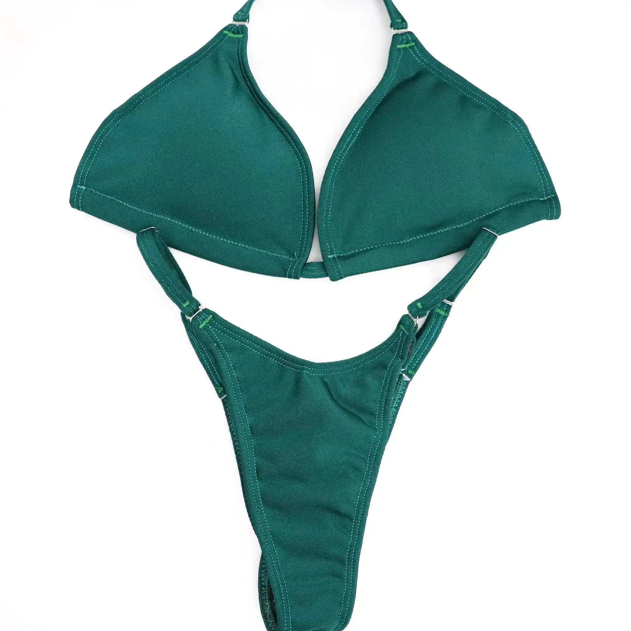 Matte Teal Fit Model Competition Suit