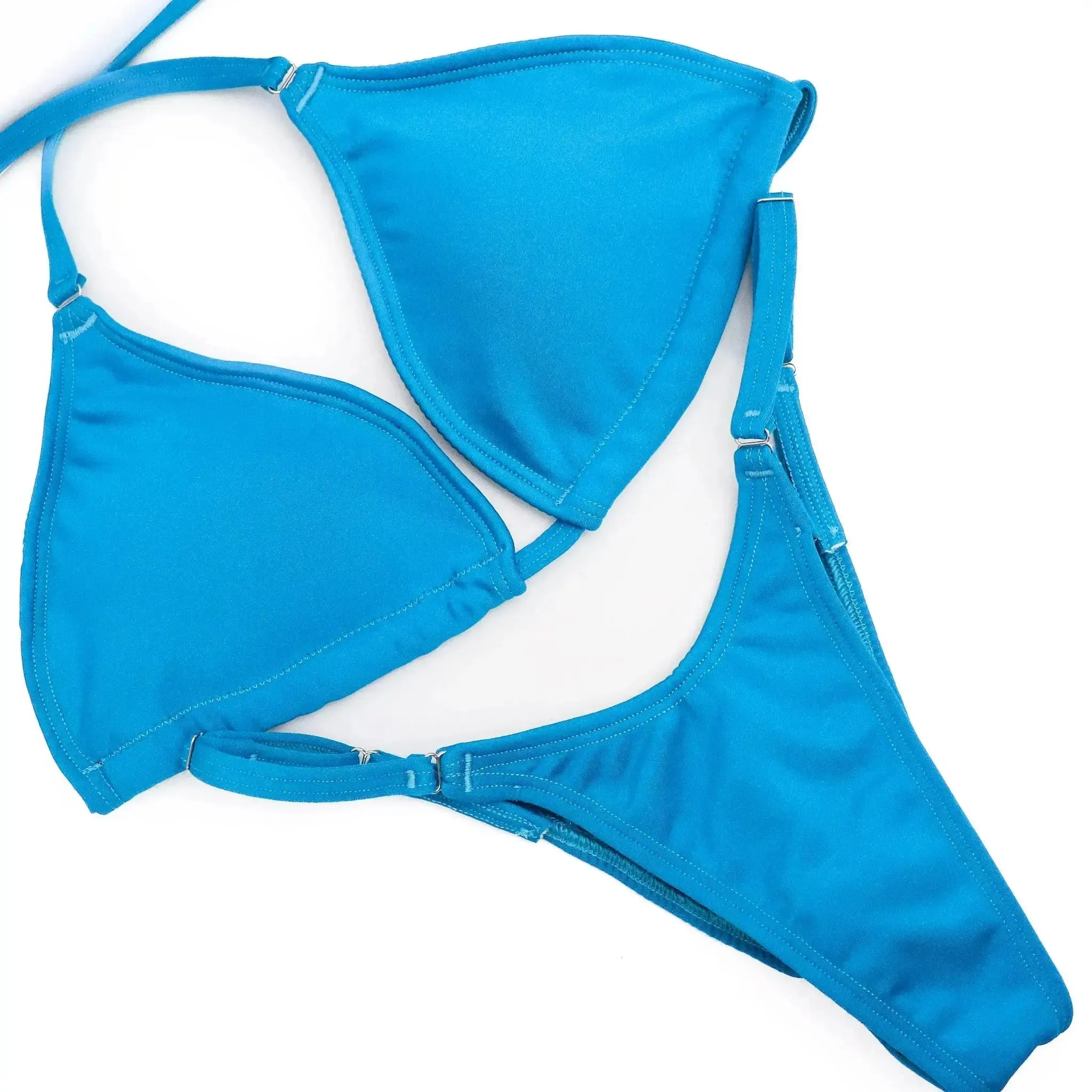 Matte Turquoise Fit Model Competition Suit