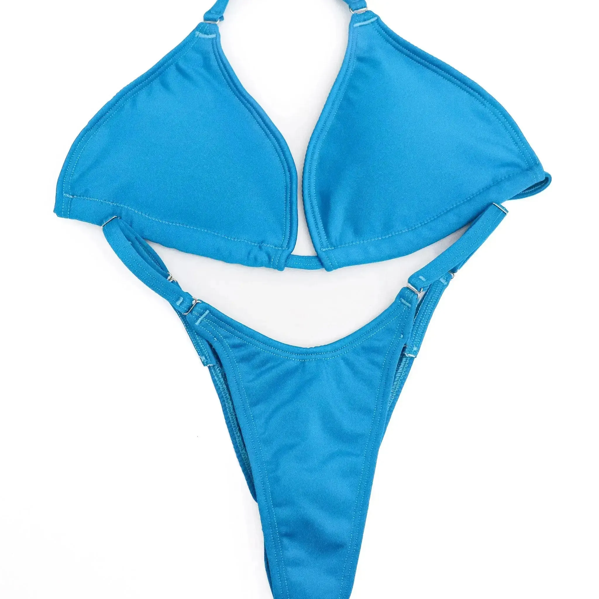 Matte Turquoise Fit Model Competition Suit