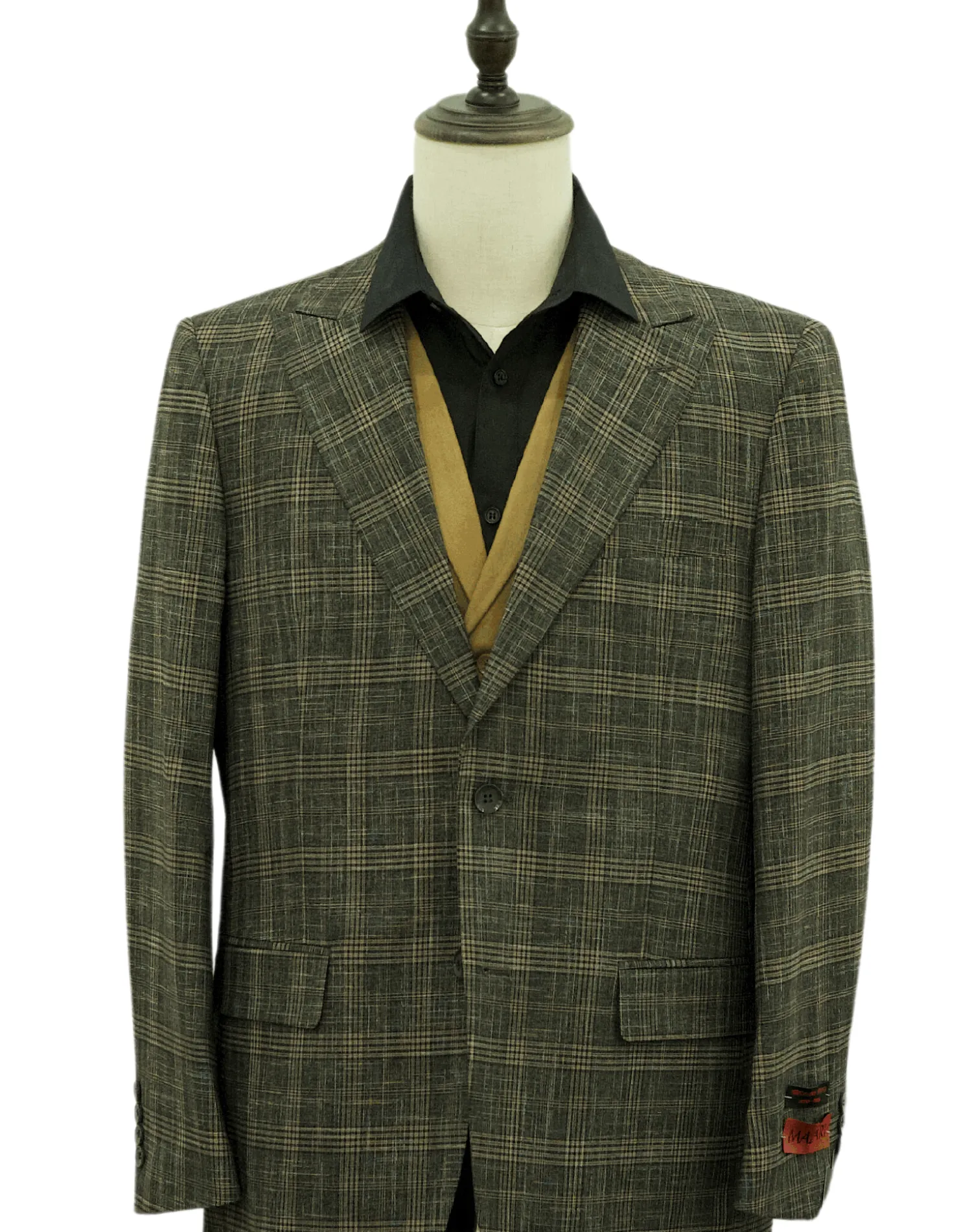 Mazari Modern Fit Vested Suit Pett Compo - Gray 2306