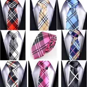 Men Tie 8 Color Striped Narrow Neckties Men's Business Gift Tie