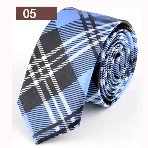 Men Tie 8 Color Striped Narrow Neckties Men's Business Gift Tie