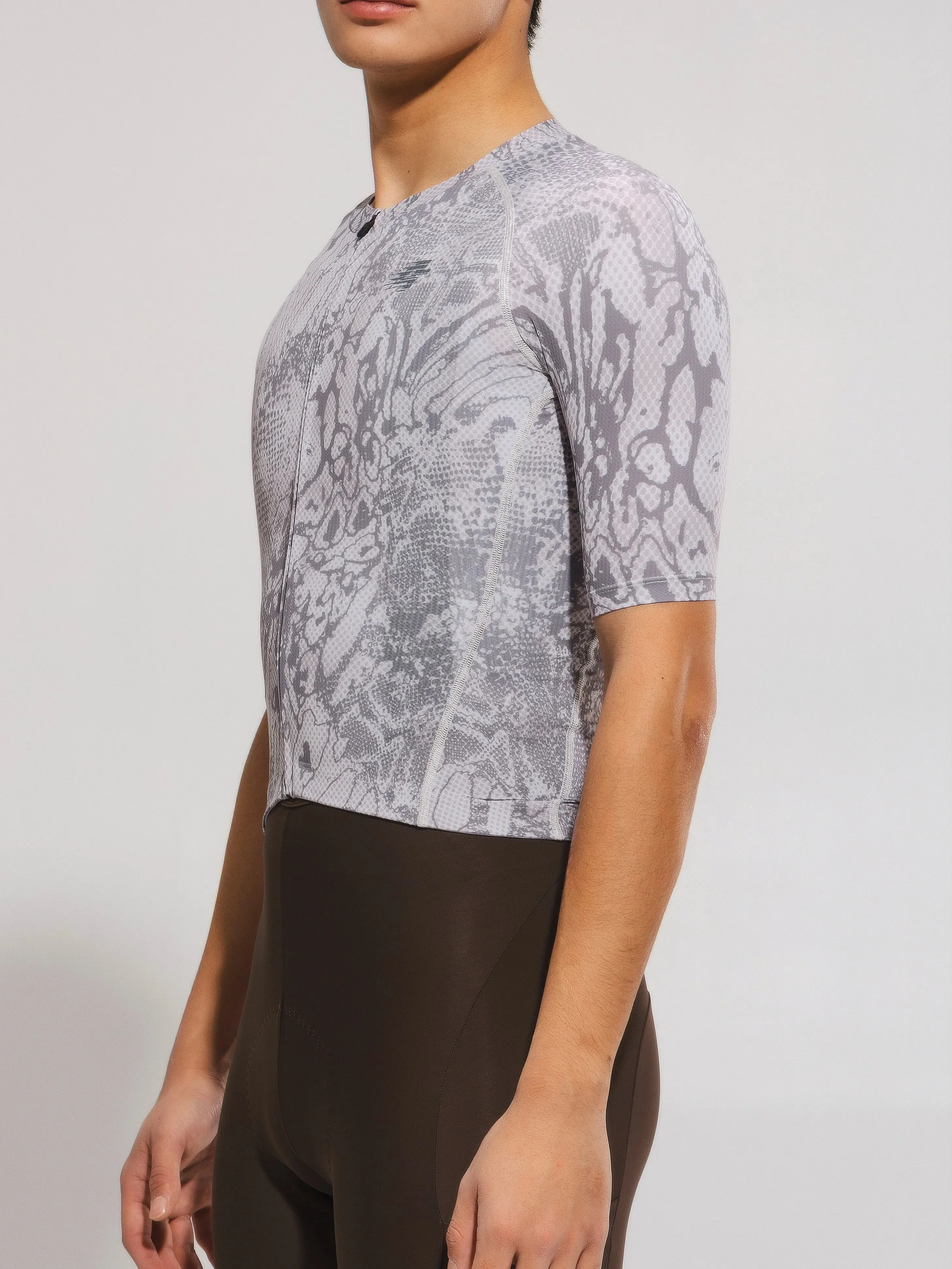Men's Basic Cycling Jersey 2025SSXX590SS - Gray Snake