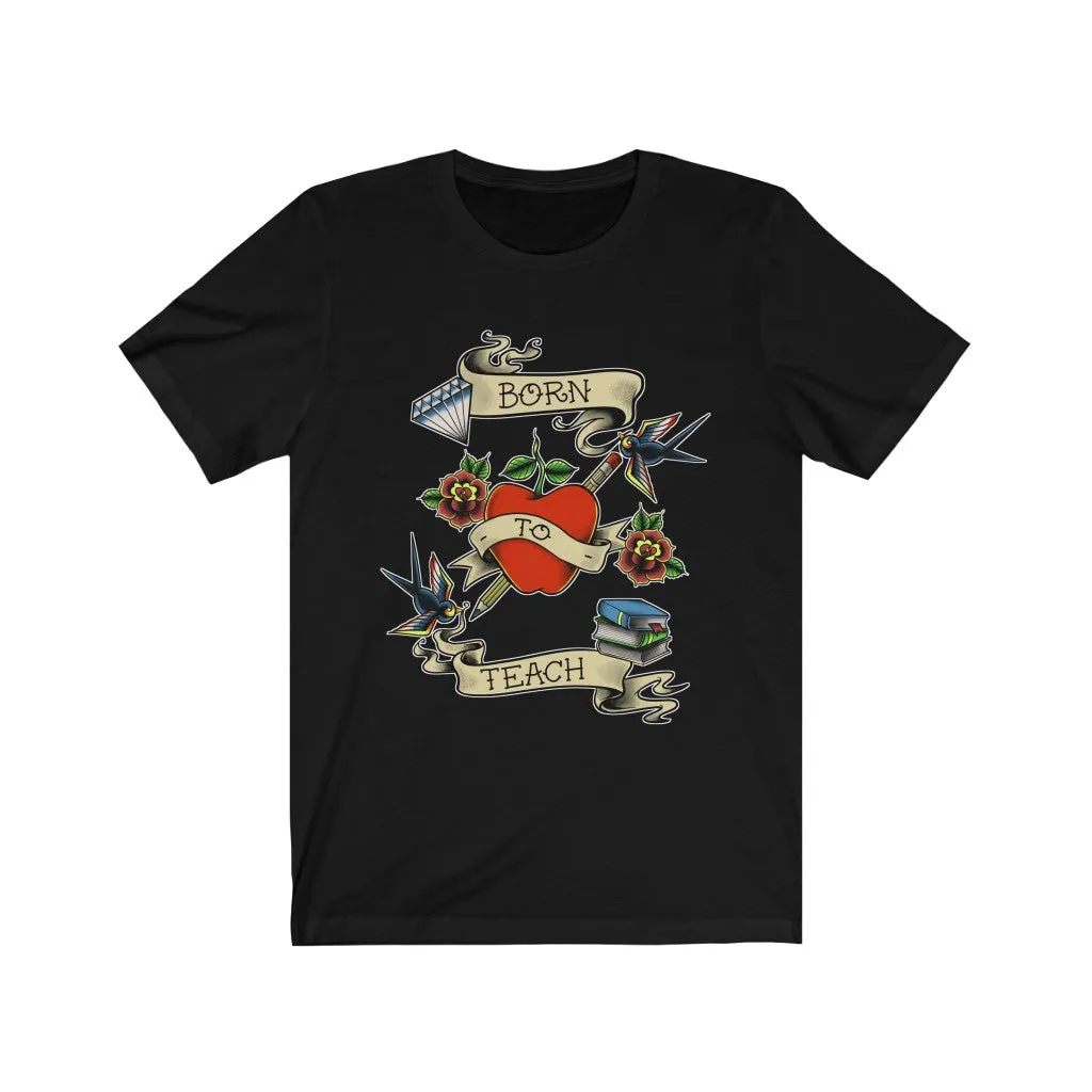 Men's Born to Teach Jersey T-shirt