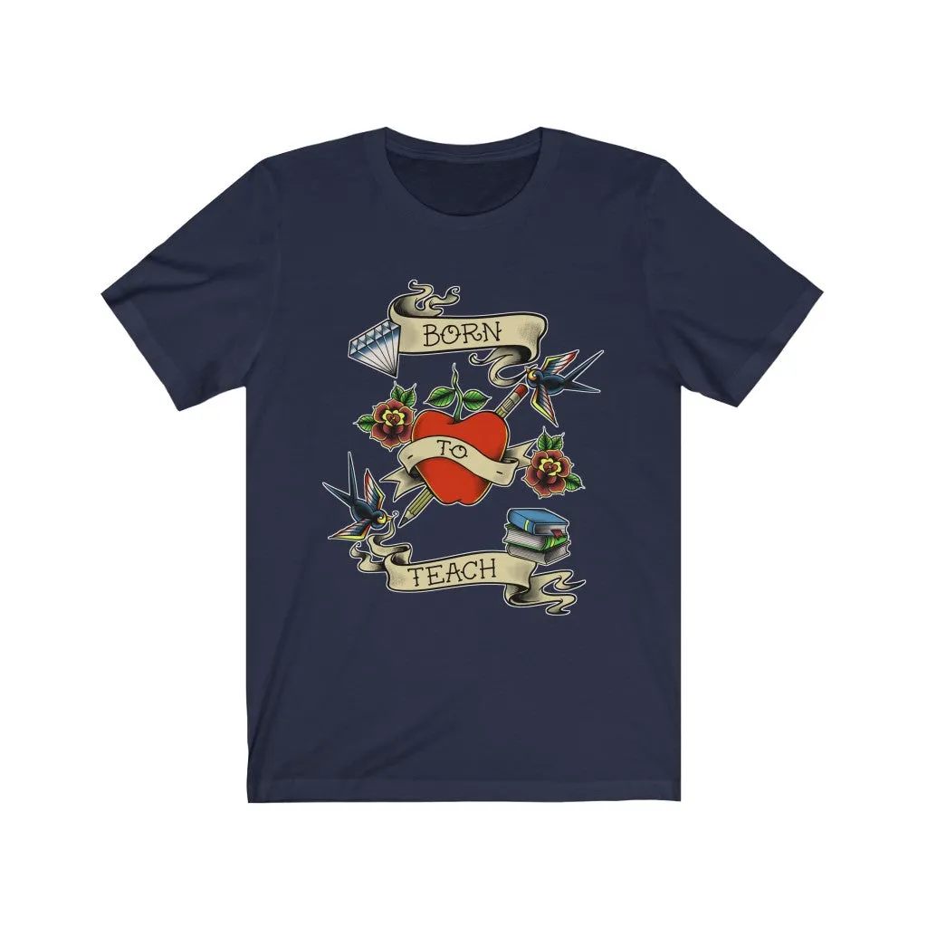Men's Born to Teach Jersey T-shirt