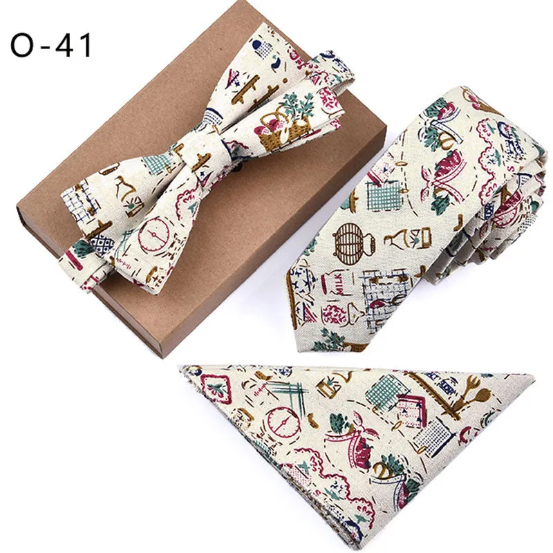 Mens Designer Skinny Flower Rose Paisley Pocket Square Handkerchief Butterfly Bow Tie Neck Tie Set Lots