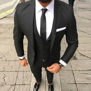 Men's Double Breasted 3 Piece Suit Up To 6XL