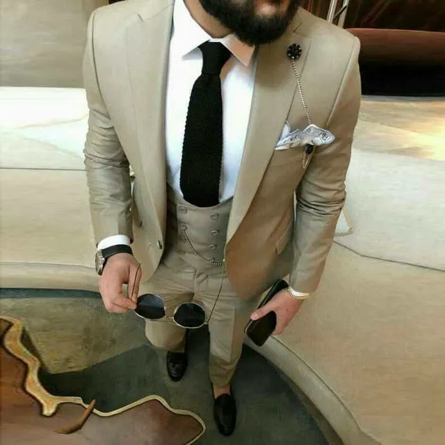 Men's Double Breasted 3 Piece Suit Up To 6XL
