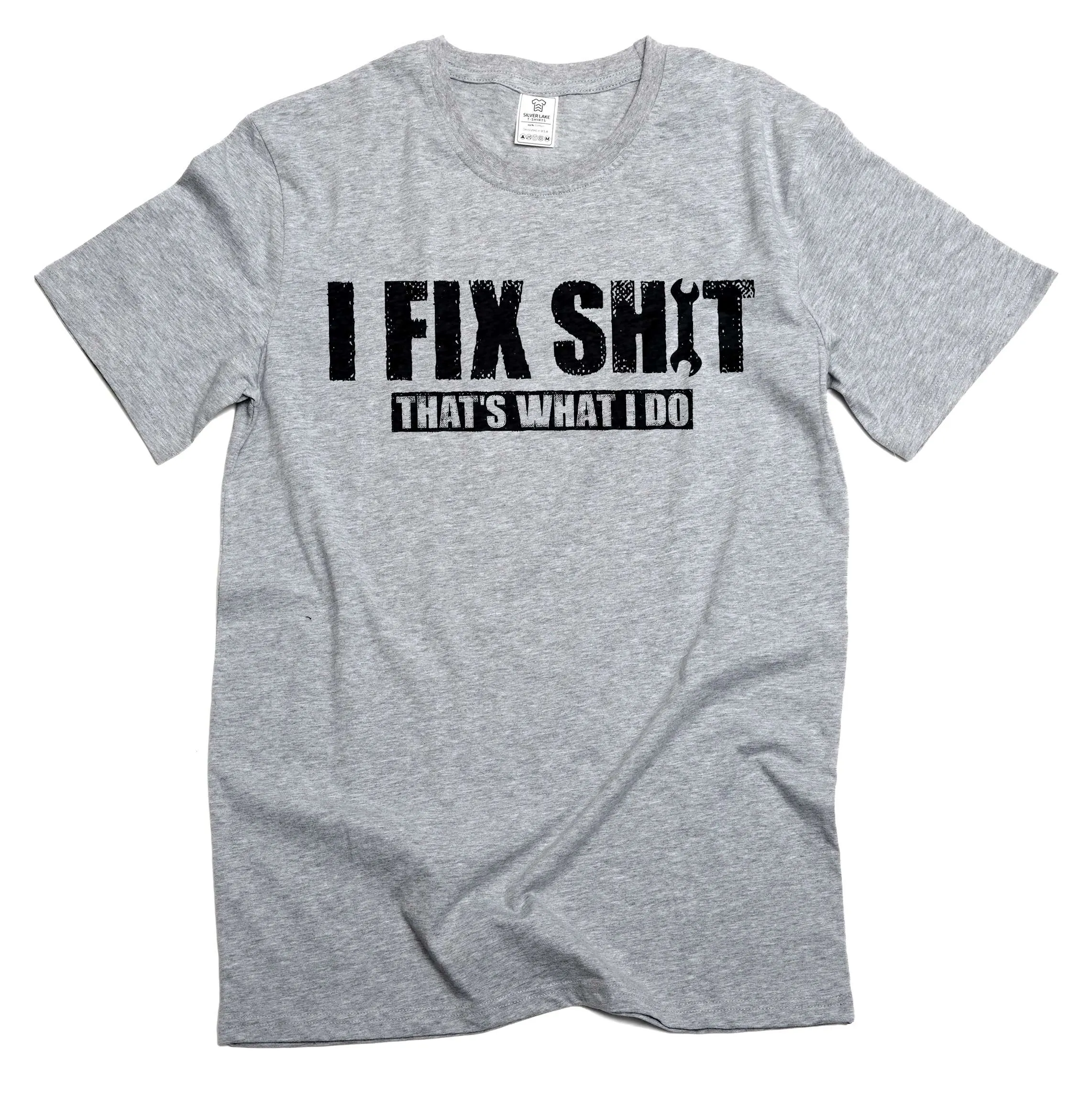 Men's Funny DIY garage T-shirt I fix things that's what I do engineer mechanic tee shirt