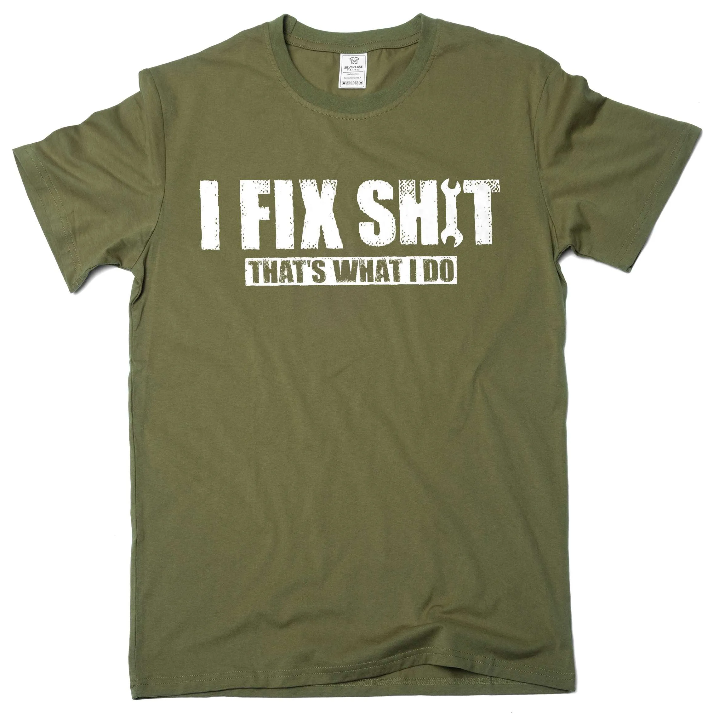 Men's Funny DIY garage T-shirt I fix things that's what I do engineer mechanic tee shirt