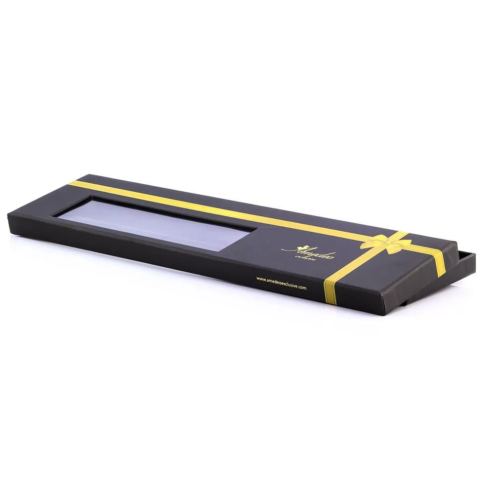 Men's jacquard White Premium Neck Tie With Gift Box