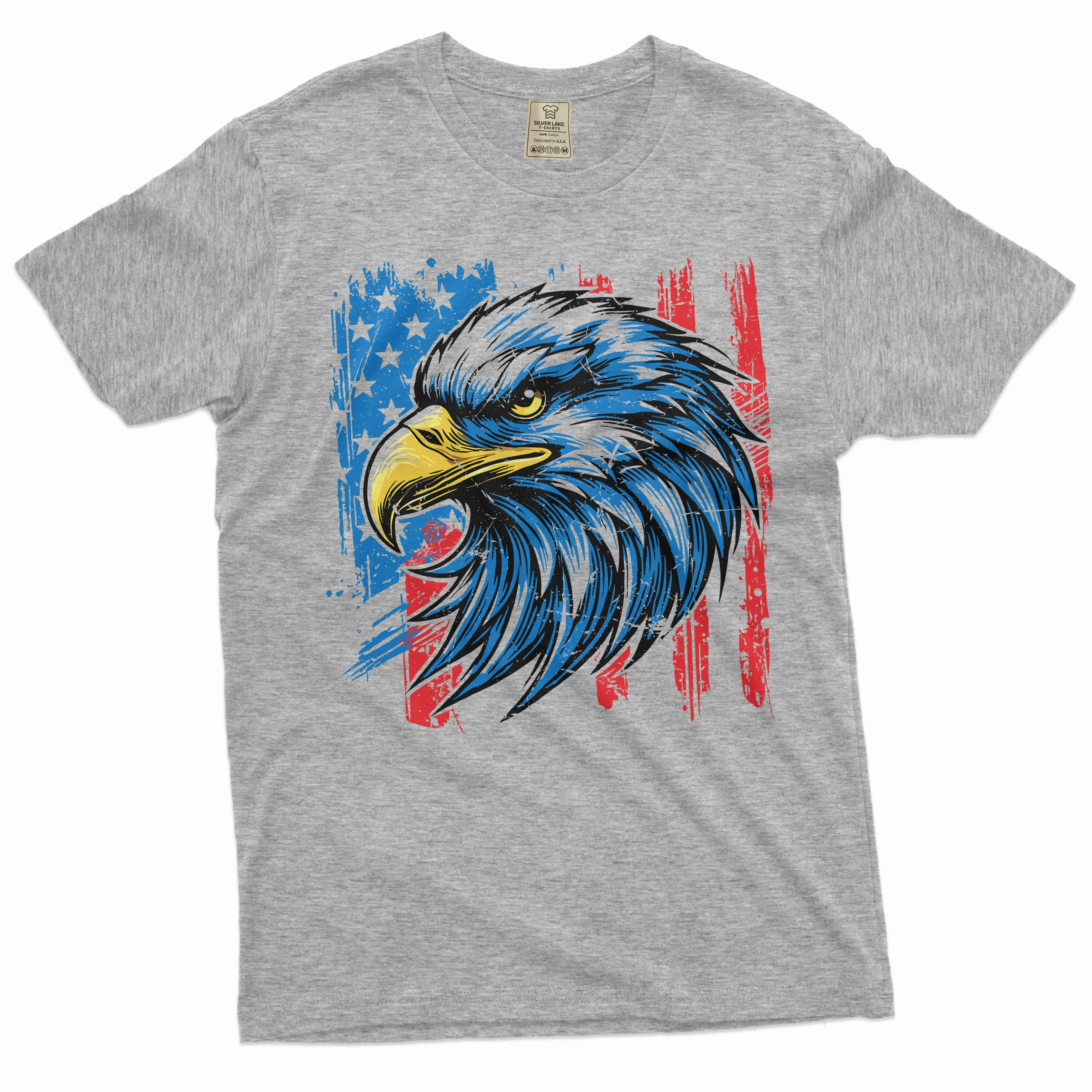 Men's patriotic USA T-shirt US flag tee shirt 4th of July American independence day tee shirt