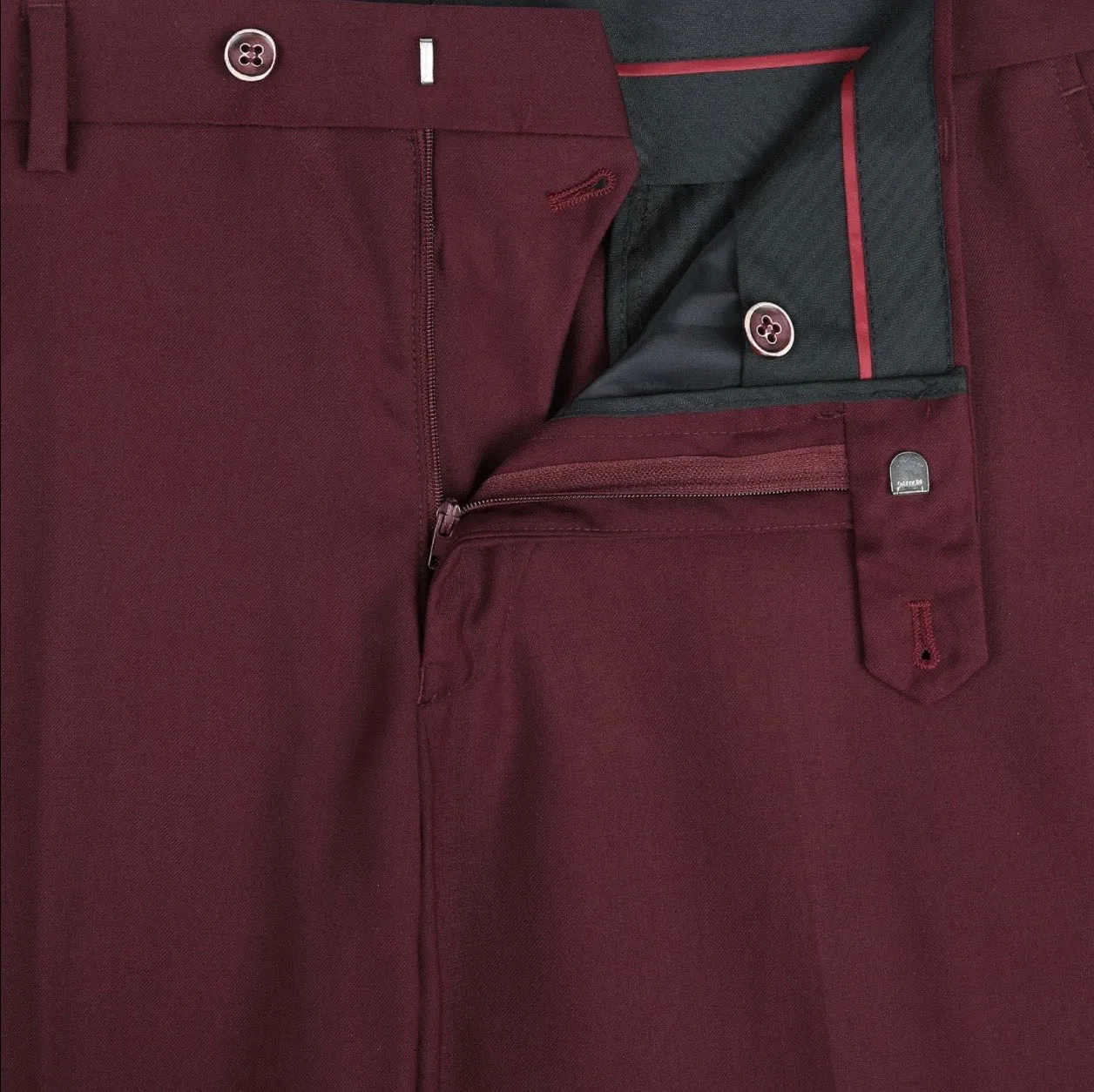 Men's Renoir Two Piece Burgundy Shawl Tuxedo Slim Fit