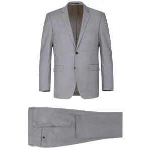 Men's Renoir Two Piece Light Gray Wool Suit Classic Fit