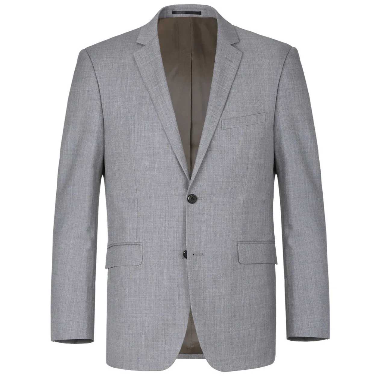 Men's Renoir Two Piece Light Gray Wool Suit Classic Fit