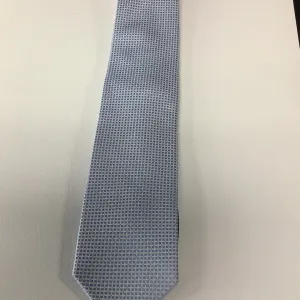 Men’s silk tie neat light blue