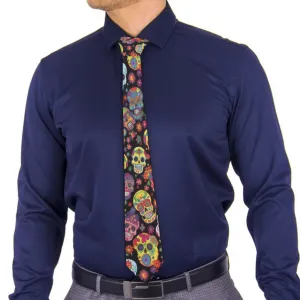 Mens Skulls Soft And Comfortable Necktie