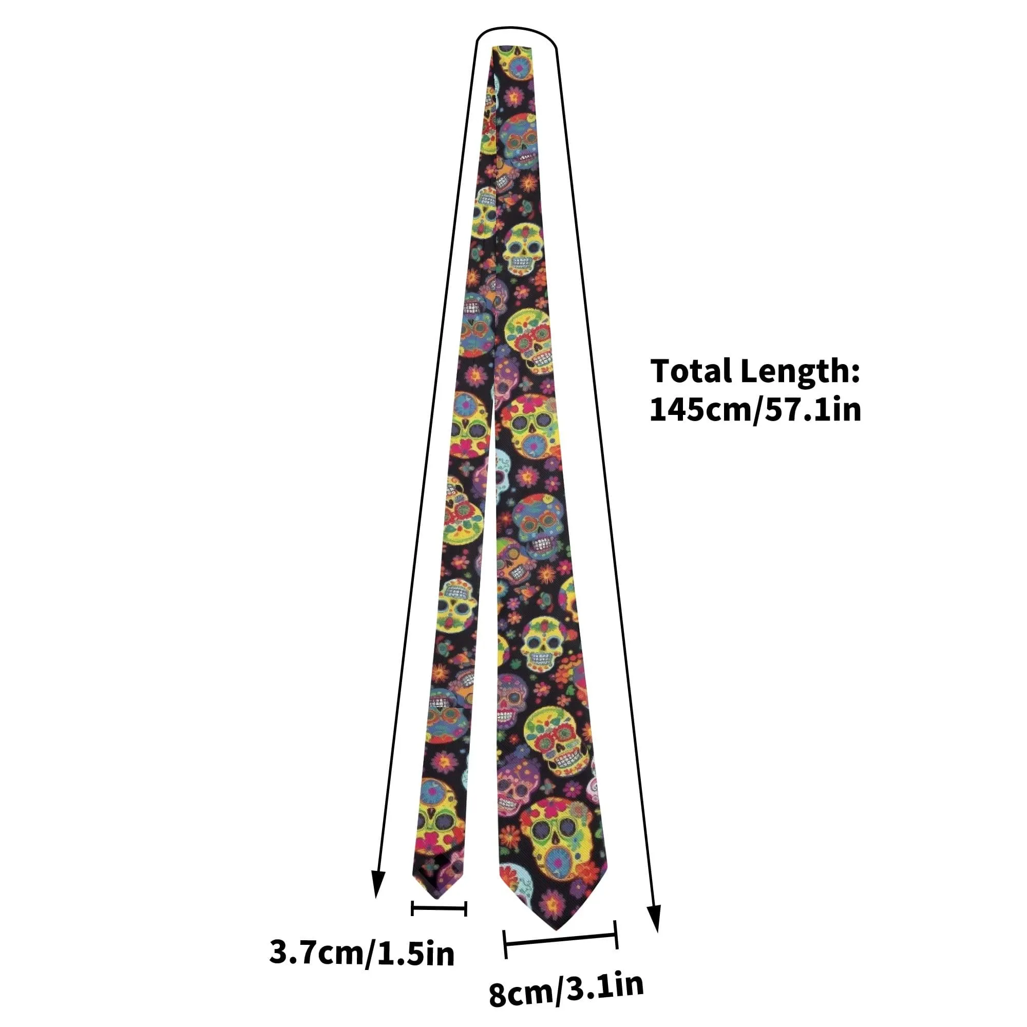 Mens Skulls Soft And Comfortable Necktie