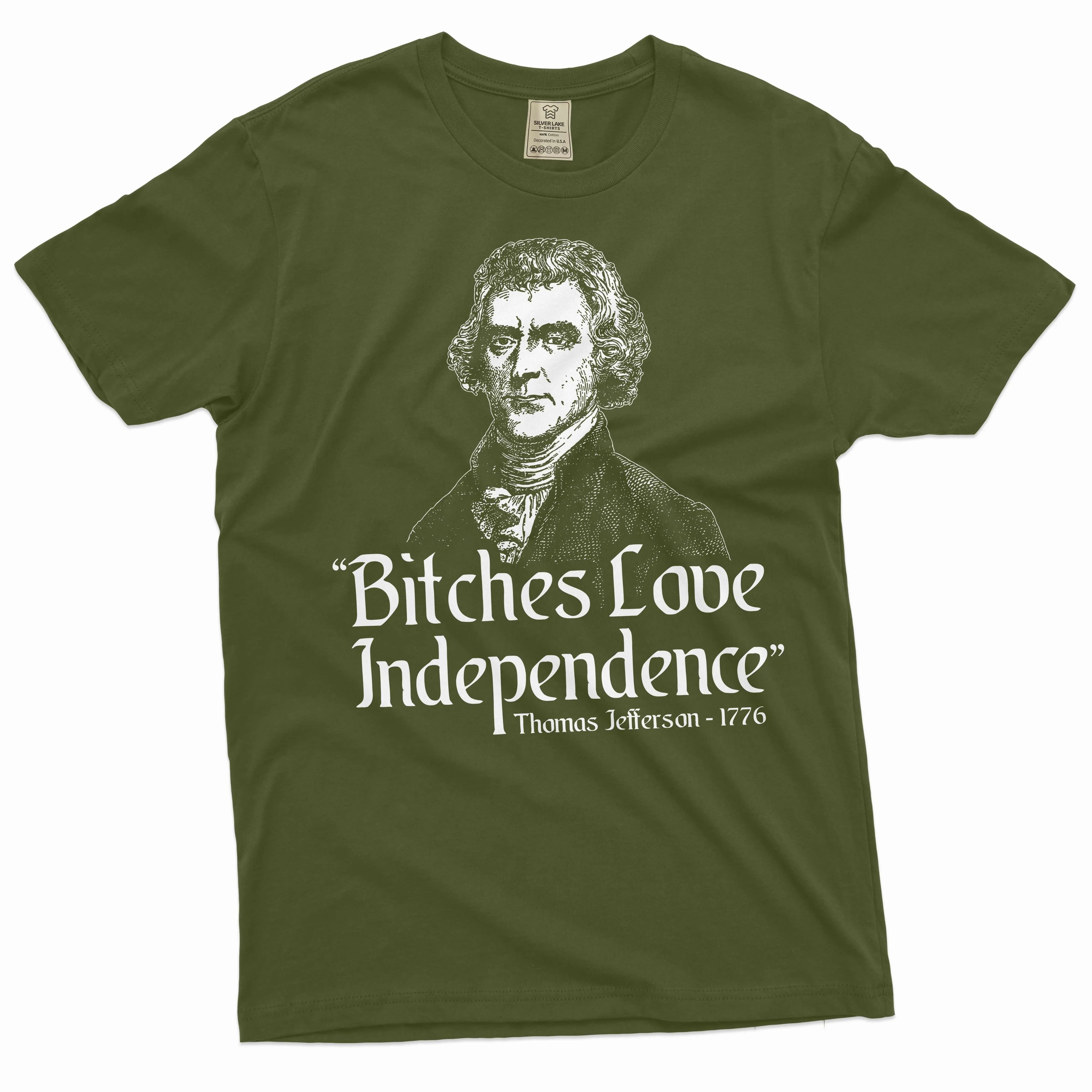 Men's Thomas Jefferson funny quote T-shirt 4th of July patriotic shirts Independence day Party Tee