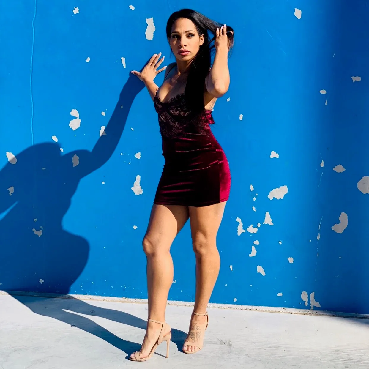 Merlot Vibes Mini Dress