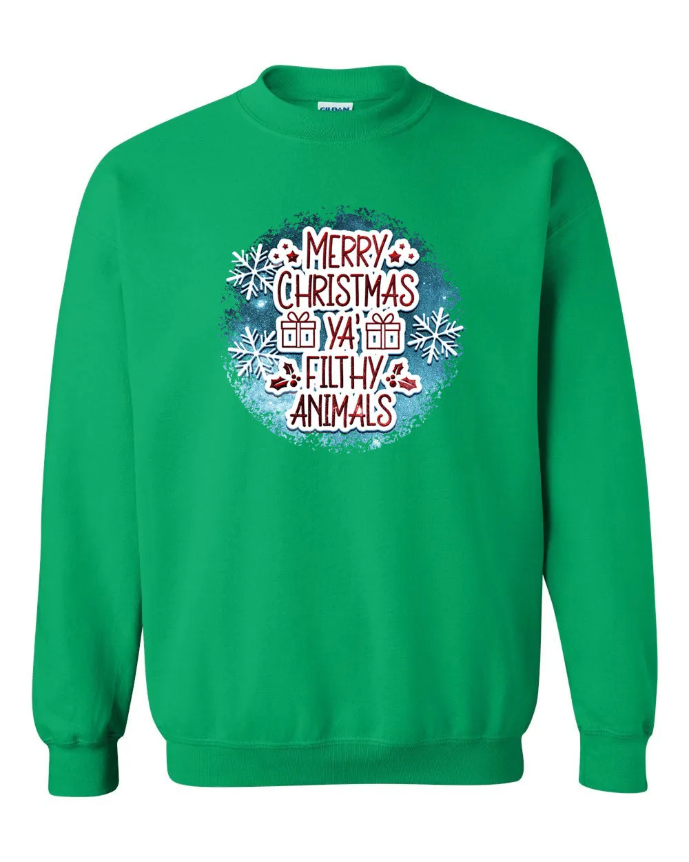 Merry Christmas ya filthy animals Sweatshirt, funny christmas shirt