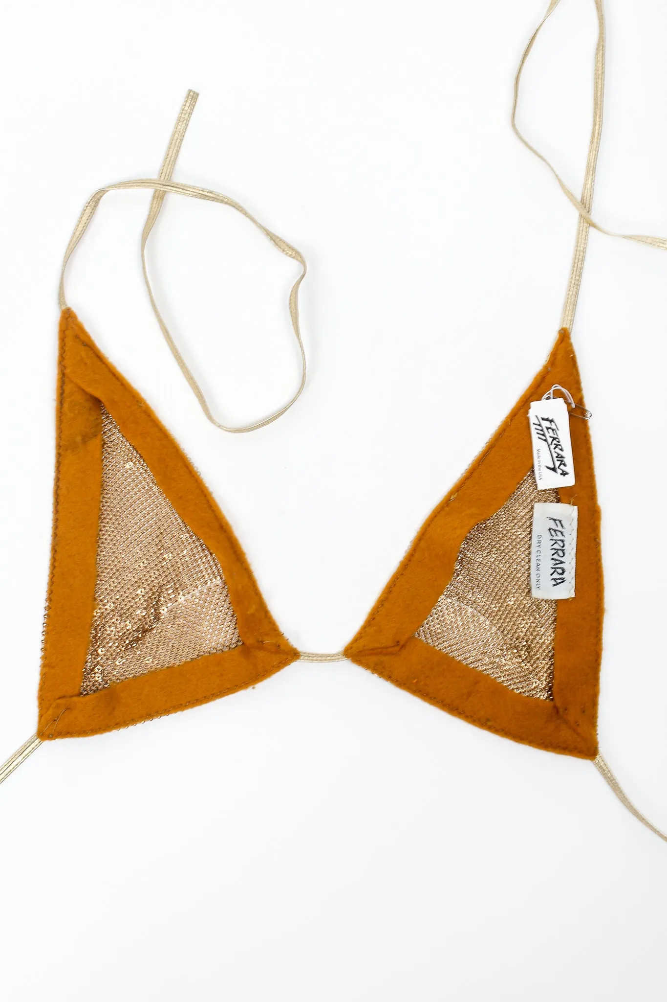 Metal Mesh Bikini Top