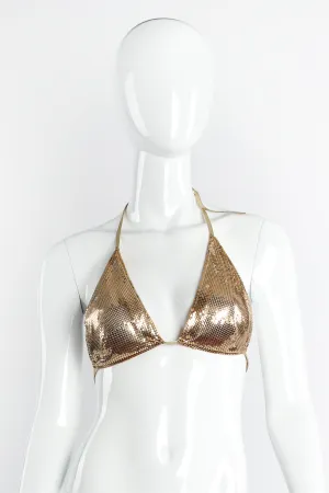 Metal Mesh Bikini Top