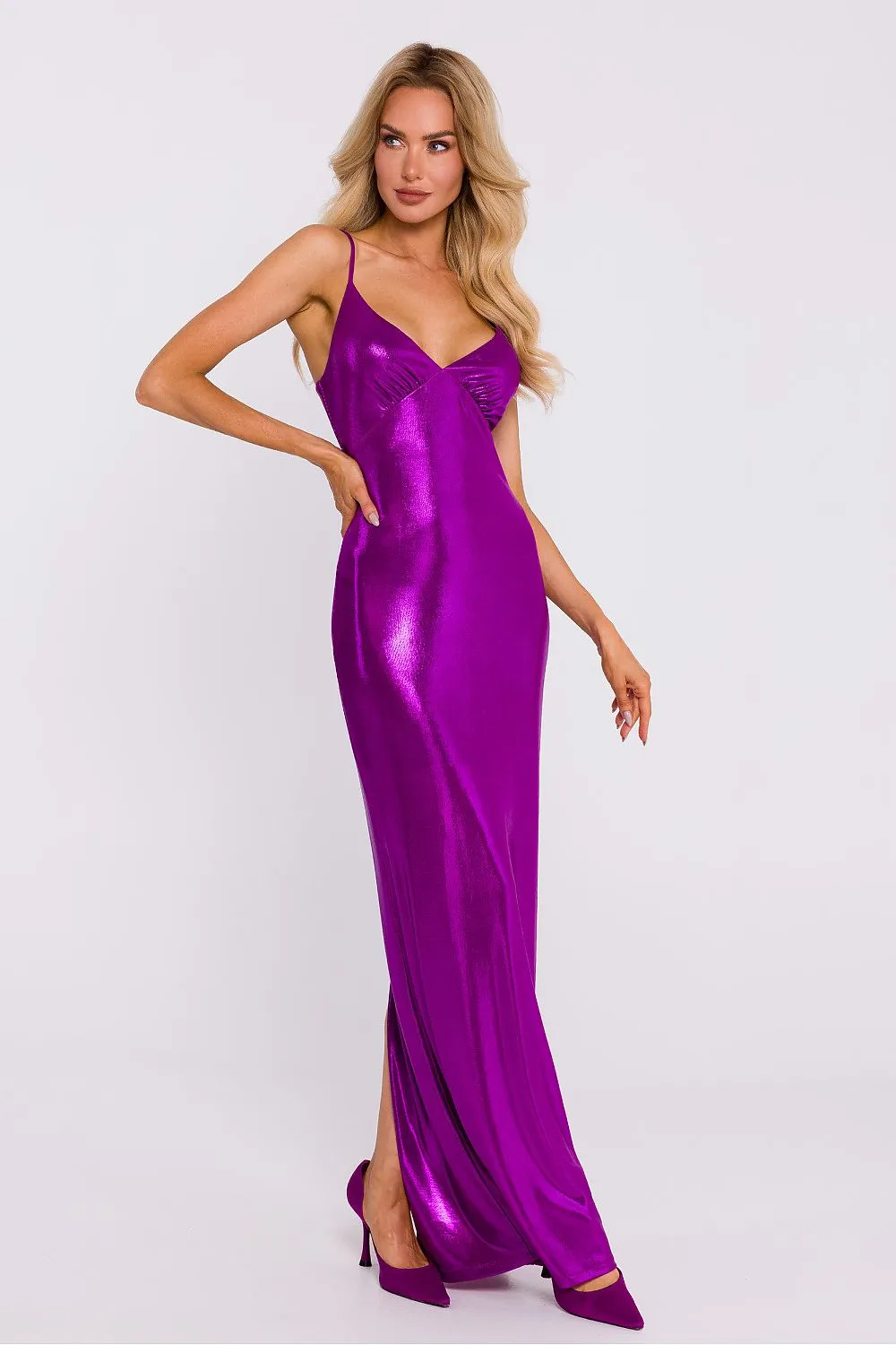 Metallic Sheen A-line Dress